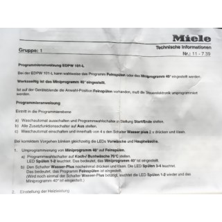 Origininal Miele Elektronik EDPW 101L neu