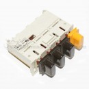 Original Miele Drucktastenschalter 4DPS/76 dunkelbraun